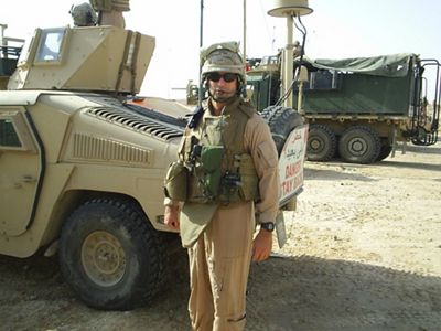military child at the Grand Canyon